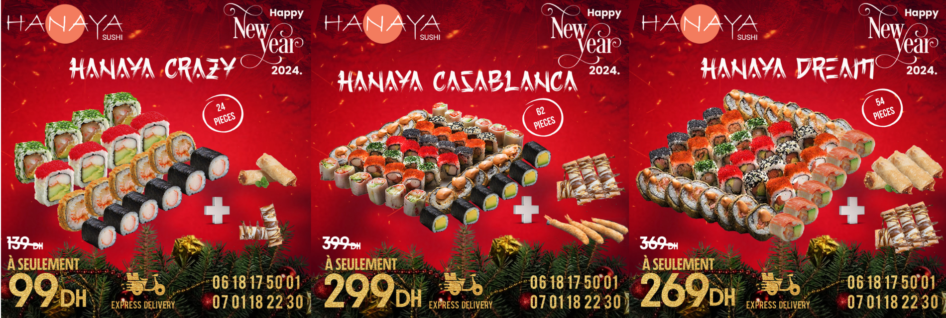 hanaya shushi promotion fin d'année 